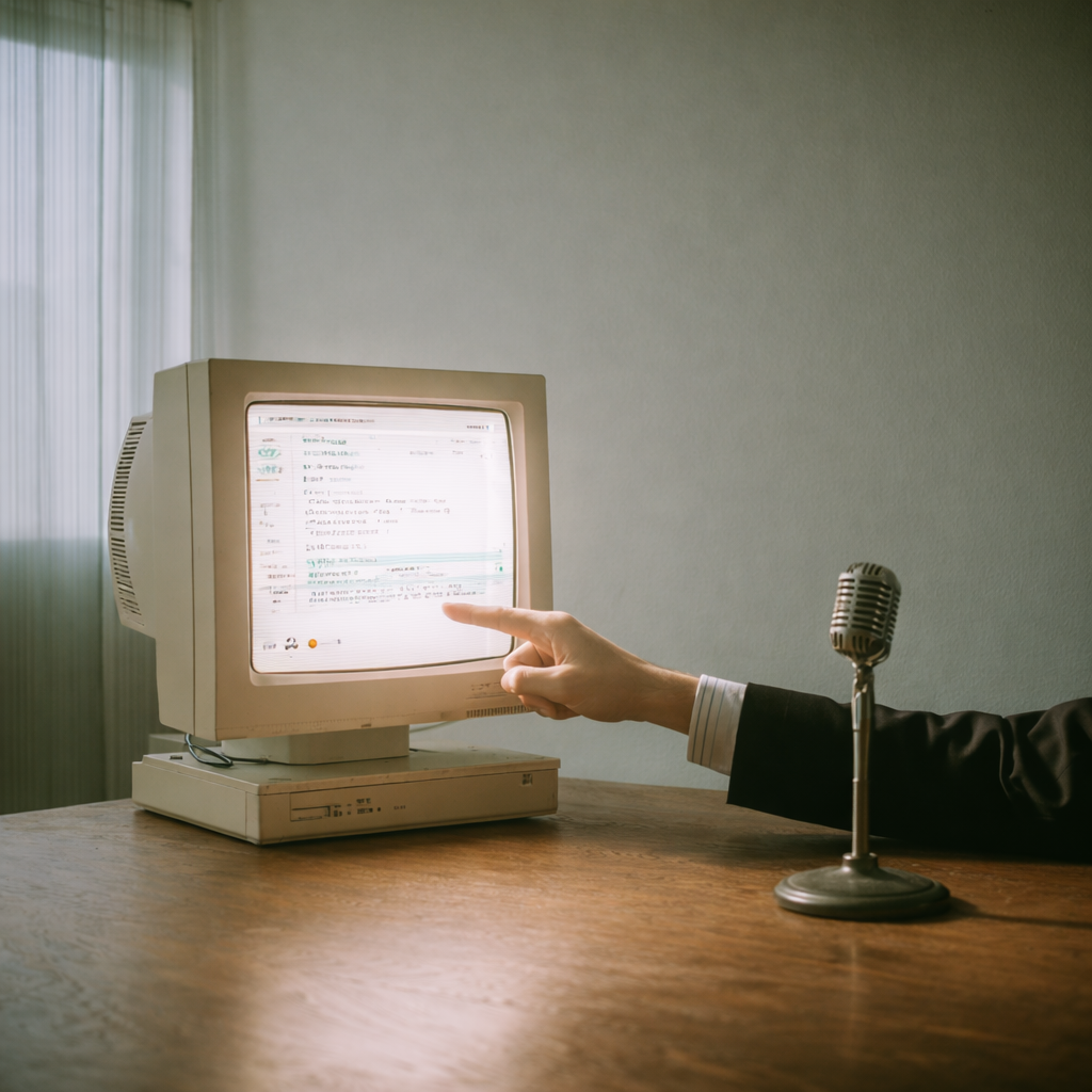 AI agent pointing at screen